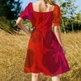 thumbnail image 3 of Robe de Soirée Hawaïenne Rouge et Violette pour Femmes 2024, Robes de Soirée de Luxe pour Femmes 2024, 3 of 4