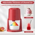 thumbnail image 2 of Red Electric Shaved Ice Maker For Home Frozen Treats, Slushies And Snow Cones, 2 of 9