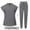 Gray, variant on Axiiglly Scrubs for Women Solid Color Stretchy Scrubs Sets Drawstrings High Waisted Scrub Pants Stand V Neck Scrub Tops Comfy Scrub Joggers with Pockets 2 Piece Nurse Uniforms Set