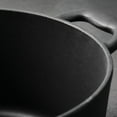thumbnail image 5 of Tramontina Bestow Four Hollandais Rond en Fonte Émaillée de 5,5 Pintes avec Couvercle, Noir Mat avec Bouton Doré, Compatible Four, 5 of 5