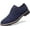 Blue, variant on Men's Suede Dress Shoes Casual Lace Up Oxfords Shoes