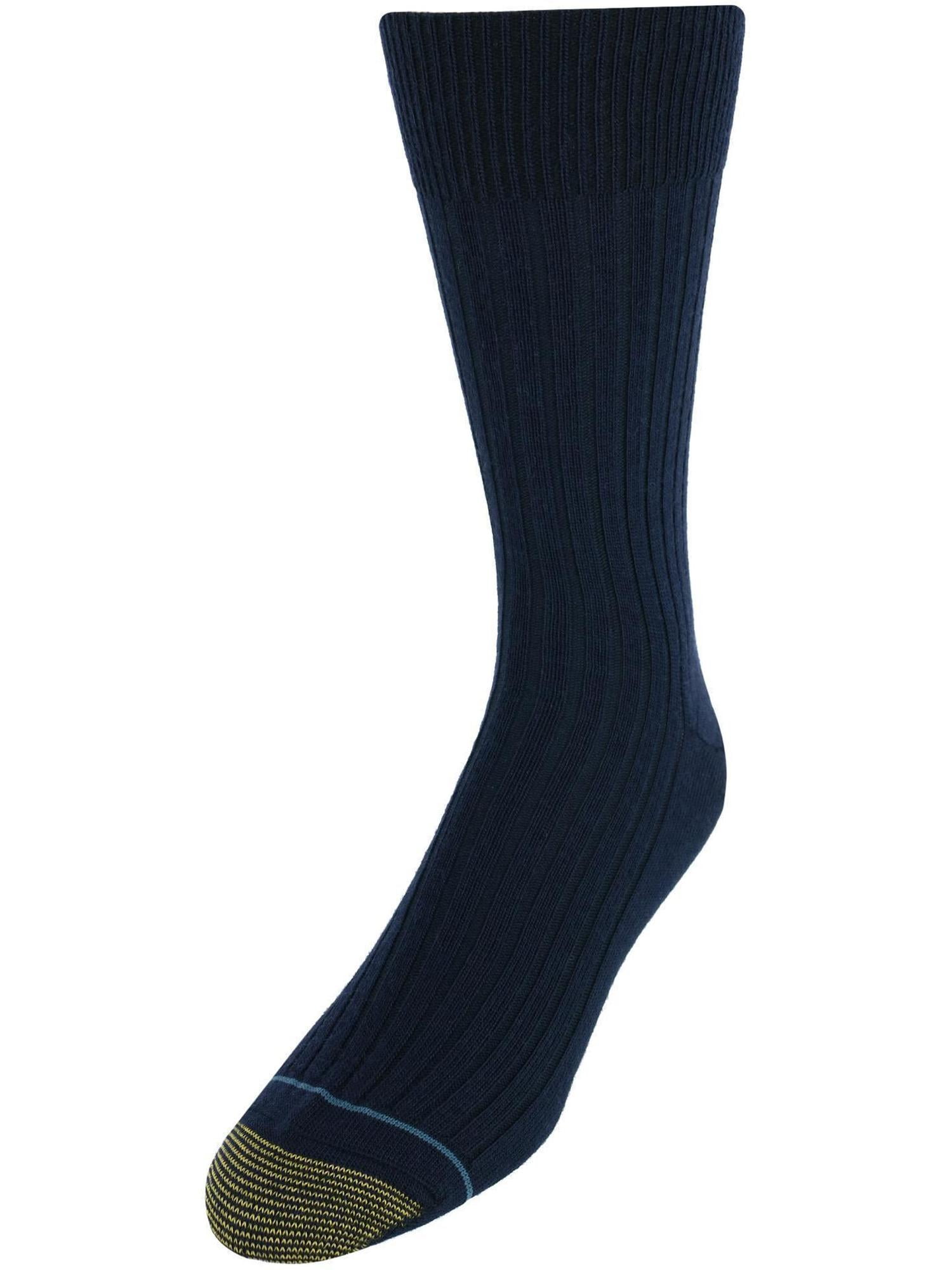 Gold Toe Men's Canterbury Ribbed Crew Dress Socks, Cotton Blend, 3 Pack,  One Size - Walmart.com