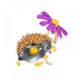 thumbnail image 1 of Brooch Cute Enamel Daisy Hedgehog Breast Pin Animal Badge for Xmasstyle272, 1 of 3