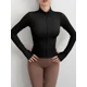 thumbnail image 1 of Top deportivo con cuello levantado y cremallera, chaqueta de yoga muy elástica a prueba de viento, 1 of 6