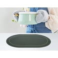 thumbnail image 5 of Unique Bargains Faux Leather Placemats for Kitchen Washable Table Placemats 6pk Green Gray, 5 of 7
