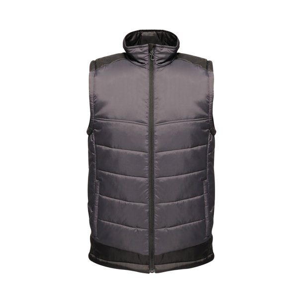 Regatta - Chaleco Forro Polar Contraste para Hombre (Gris Seal, Negro) Regatta UTRW6519_sealgreyblack