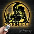 thumbnail image 2 of Handmadetneonsign Custom Locomotive Train Metal Wall Art with LED Light - Personalized Steam Train, 2 of 5
