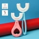 thumbnail image 2 of Toystoory Grado de silicona en forma de U limpieza cepillo de dientes para bebés dientes para niños cepillo de dientes para niños pequeños Suministros de limpieza para el hogar rosado 2-6 años tipo 3, 2 of 6