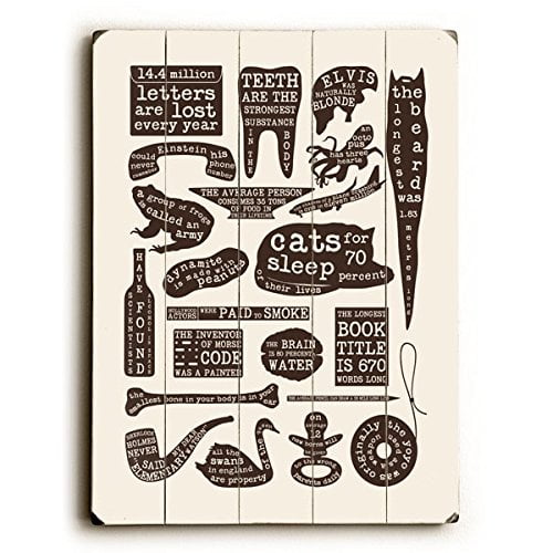 Words Of Wisdom By Artist Florent Bodart 9 X12 Solid Wood Sign Wall Decor Art Walmart Com
