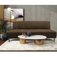 thumbnail image 2 of Sofa Cama Reclinable El Bazar Store Miami Chocolate terciopelo, Futon 3 posiciones, Sala, 2 of 6