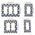thumbnail image 2 of Yayeee Rocker Switch Wall Plate 1-Gang 4.6"x2.9" Home Decorative Outlet Cover, Elegant Daisy Pattern, 2 of 6