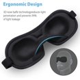 thumbnail image 2 of Máscara para dormir, máscara de viaje antiluz 3D, máscara para dormir con diseño de puente de nariz alta, ajustable ultrasuave y cómoda, máscara para ojos para hombres/mujeres/niños/yoga brillar Electrónica, 2 of 5