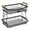 Black, variant on WeiLaiKeQi 2 Tier Fruit Basket Vegetable Storage Organizer for Hotel Countertop Kitchen Black