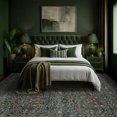 thumbnail image 4 of Alfombra Hazo Haus Vintage Floral 274x366 cm Verde oscuro, 4 of 9