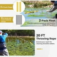 thumbnail image 3 of Topcobe Floating Weed Lake Rake 36" Aquatic Pond Weed Cutter with Foam Floats, Lawn Rake, 3 of 6