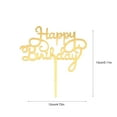 thumbnail image 3 of 10pcs Cupcake Toppers Birthday Cake Picks Birthday Cake Golden, 3 of 6