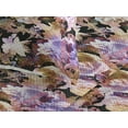 thumbnail image 3 of Ambesonne Retro Quilted Bedspread Set 3 Pcs, Vintage Floral Art Nostalgia, King, Redwood Lilac Black, 3 of 4