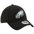 thumbnail image 3 of Men's New Era Black Philadelphia Eagles 39THIRTY Fitted Hat, 3 of 5