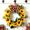 D, variant on Artificial Sunflower Wreaths for Front Door, Lifelike Summer Wreath, Farmhouse Decorative Floral Wreath for Indoor Outdoor Wall Decor