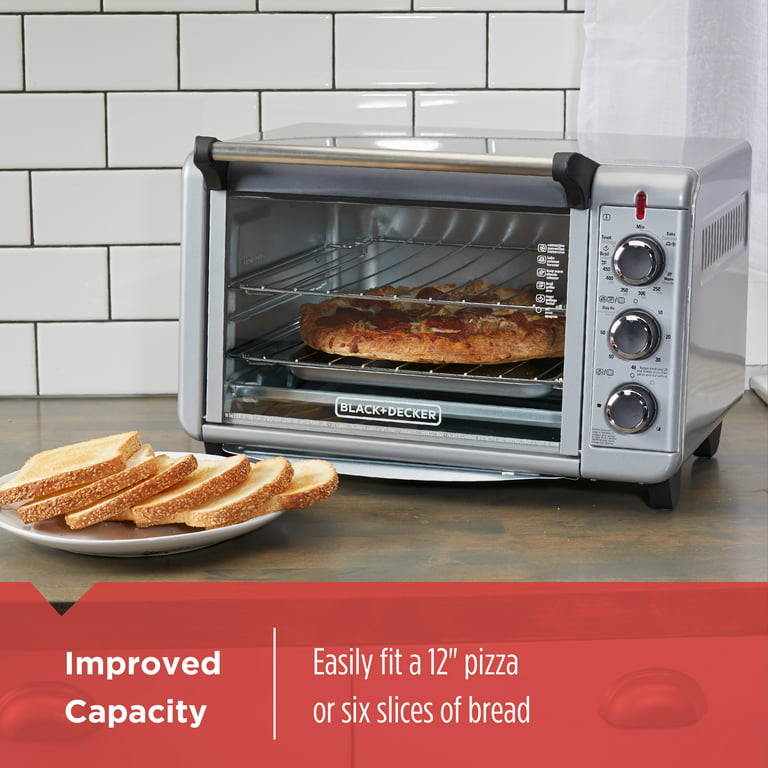 BLACK+DECKER Convection Countertop Oven, Stainless Steel, TO3000G 