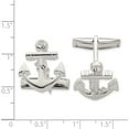 thumbnail image 2 of Sterling Silver Anchor With Dangle Rope Cufflinks Made In Thailand qq560, 2 of 5