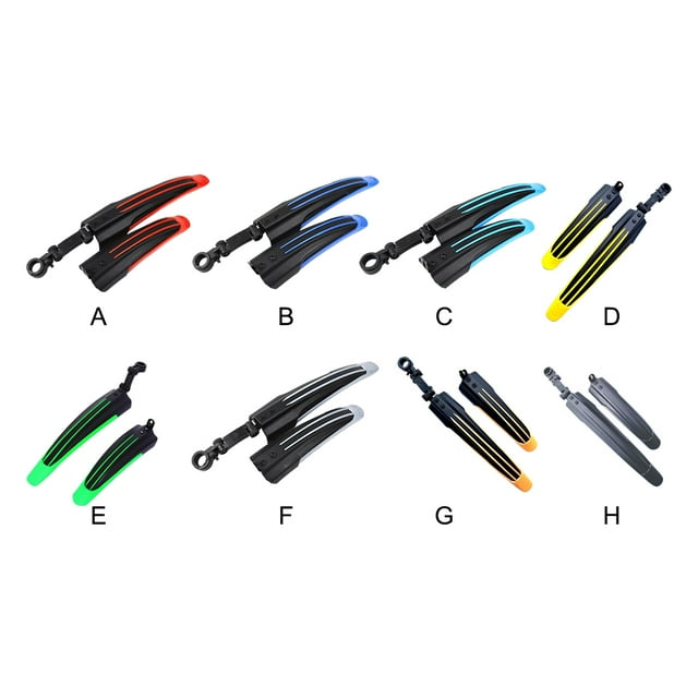 mmirethe 2 Pcs Garde-Boue de Vélo avant Arrière Réglable et Fiable Essentiel de Cyclisme Vert Tendre 1Ensemble