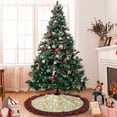 thumbnail image 6 of Kdxio Dog And Flower Print Christmas Tree Skirt Christmas Xmas Tree Skirts Mat for New Year Holiday Christmas Party Decorations-48", 6 of 6