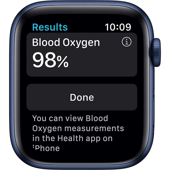Pre-Owned Apple Watch Series 6 44mm Gps Aluminum Blue Deep Navy Sport Band 32GB - Fair