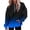 Blue, variant on Tunics Women Long Sleeve Winter Fall Loose Fit Hooded Puff One Shoulder Drawstring Gradient Print Leisure Cotton Sweatshirts Hoodies(Hot Pink,M)