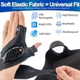 thumbnail image 2 of LED Flashlight Finger Gloves - USB Rechargeable, Hands-Free, Comfortable Waterproof Finger Light Gloves for Mechanics, Outdoor Work, Fishing Gloves and More, 2 of 8