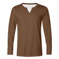 thumbnail image 5 of yillto Mens Big and Tall Tshirts Long Sleeve V Neck Basic tee Summer Casual Plain Loose Shirts S-5XL, 5 of 6