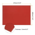 thumbnail image 2 of Uxcell Rubber Sole Sheet 1.8mm Thick Repair Non-Slip Replacement Pad for Shoes Bottom Repairing, Red, 2 of 5