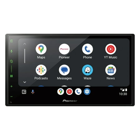 Pioneer - 6.8" – Wireless Android Auto™ and Apple CarPlay® Bluetooth® Digital Media (DM) Receiver - Black