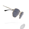 thumbnail image 3 of Hawkers - Polarized Sixgon Drive Gold Grey One Size UV400 Unisex Sunglasses, 3 of 6