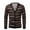 Brown, variant on Cardigan Sweaters For Men Fall Winter Sweaters 2025 New Foreign Trade Diamond-shaped Long-sleeved V-neck Button Knitted Contrast Color Jacket Pink