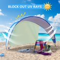 thumbnail image 4 of Carpa de playa TOBTOS Sun Shelter UPF50+ para 4-6 personas con sacos de arena, 4 of 7