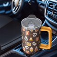 thumbnail image 5 of Halloween Witch Ghost 30 Oz Tumbler with Handle and Straw, Cute Spooky Stainless Steel Cup, Holiday Coffee Gift, 5 of 5