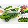 thumbnail image 6 of Dinosaur Car Toys Sets for Kids 5, Dinosaur Monster Trucks with Sound & Light-Eyes & 3 Pull Back Car & 12 Small Dinosaurs, Dinosaurs Toy Trucks Vehicle Cars for Toddlers Boys Girls, 6 of 8