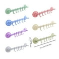 thumbnail image 4 of Cateissary Colgador de pared para baño, estante de vacío con 6 ganchos, organizador colgante ajustable, ventosa de plástico para cocina Juegos de accesorios de baño Beige, 4 of 6