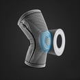 thumbnail image 2 of 2 Pack Sport Knee Sleeve Nonslip Professional Knitted Breathable Comfortable Knee Brace For Running Joint Pain Relief - L, 2 of 5