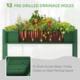 thumbnail image 4 of Carolayne Vertical Planter Stand with Shelf, Outdoor Raised Garden Bed for Garden, Green, 4 of 8