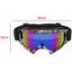 thumbnail image 4 of Offroad motorcycle goggles, windproof, black and white, red frame, transparent lens., 4 of 5