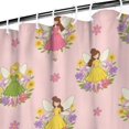 thumbnail image 3 of Floral Fairy Princess Pattern Shower Curtain 84"x72" ,Bathroom Decorative Shower Curtains Set with 12 Hooks,Modern Waterproof Washable Shower Curtain, 3 of 6