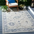 thumbnail image 2 of SAFAVIEH Sunrise Joanna Floral Reversible Indoor/Outdoor Runner Rug, Grey/Blue Ivory, 2' x 8', 2 of 2