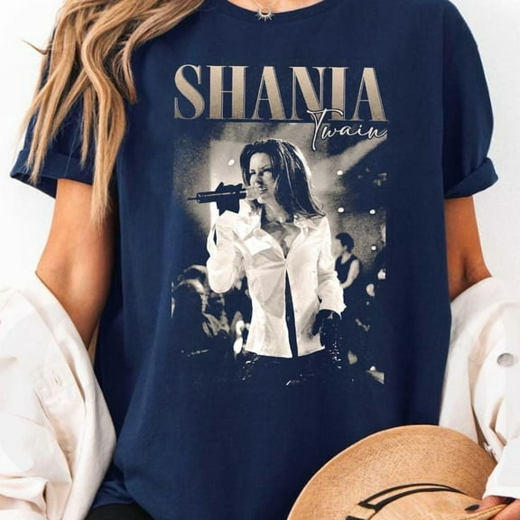 Unisex Shania Twain Tour 90s Graphic T-Shirt, Sizes S-5XL, Tbun