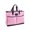 Red, variant on Large practical handbag with zipper and 4 external pockets.-black