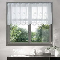 MNBFYX Window Sheer Curtains Clear Transparent Basic Rod Pocket Panel Long Window Drapes for Bedroom Living Room Yard Kitchen