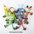 thumbnail image 2 of Plush Dog Chew Toy, Durable Squeaky Dog Toys Cute Rope Animal Dog Toy With Rope, 2 of 5