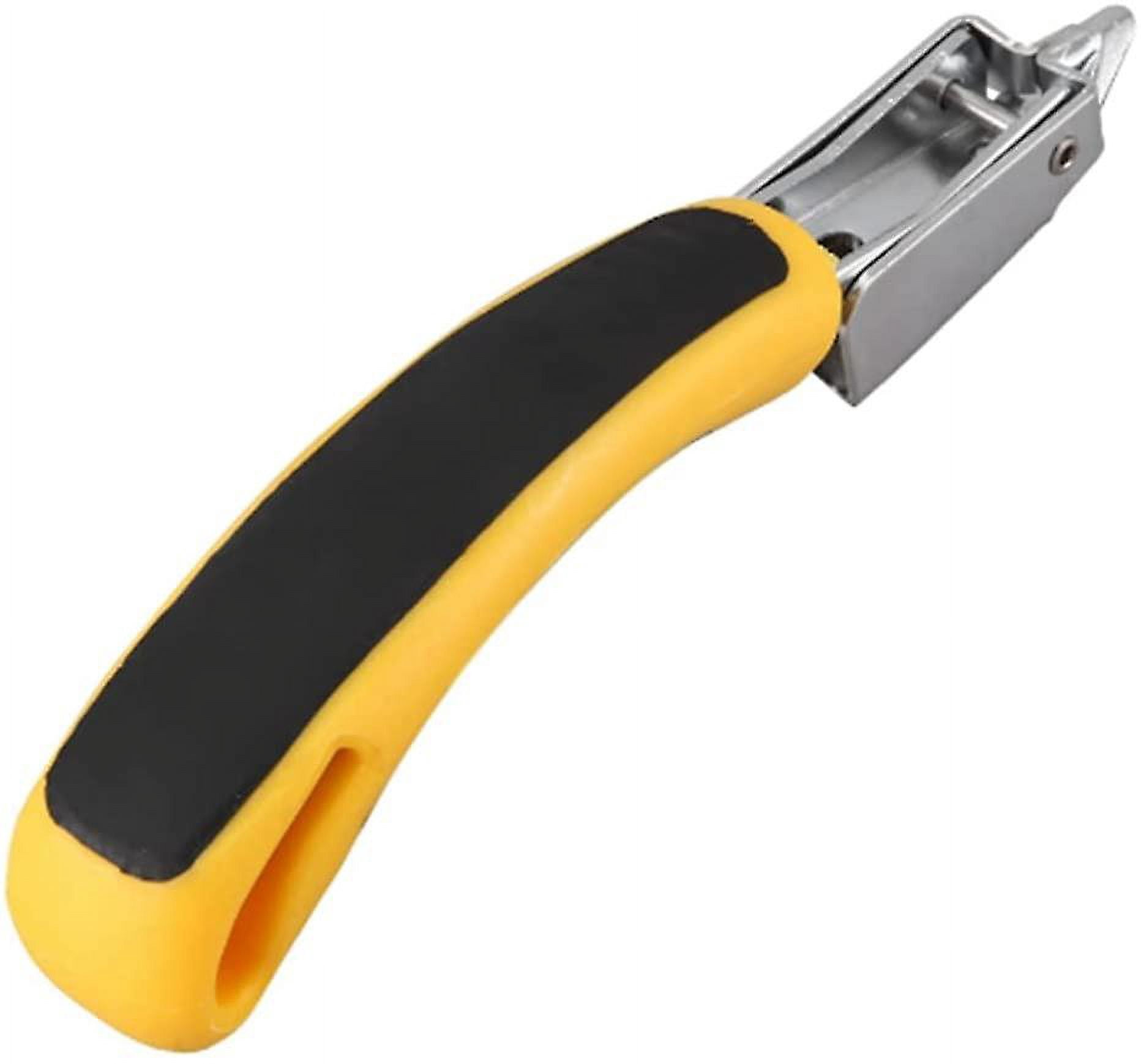 Boxonly Heavy Duty Staple Remover – Upholstery Nail Puller Claw With Ergonomic Plastic Handle, Hardened Steel, Leverage Design