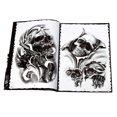thumbnail image 3 of Libros de tatuajes de esqueleto, diseño A4, libro Flash de bocetos, suministros de arte para tatuajes, 3 of 5